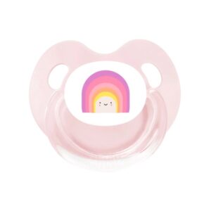 Tutete Anatomical Teat Retro Pacifier in Rose +6M