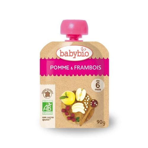 Babybio – Apple & Raspberry Pouch (6m+)