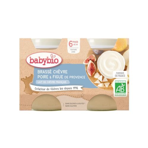 Babybio – Brasse with Goat’s stirred milk Pear & Fig Jar (6m+)