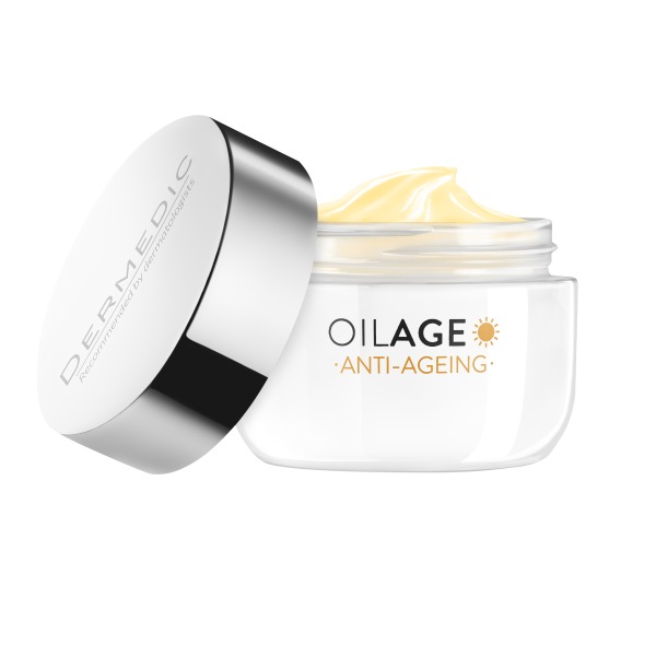 DERMEDIC OILAGE odżywczy krem na dzień przywracający gęstość skóry 50 ml, słoik otwarty z nakrętką_0FZKMSk Dermedic – Oilage Anti-Ageing Nourishing Day Cream