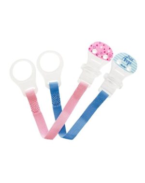 Dodie Accessory soother band hook pink blue x1