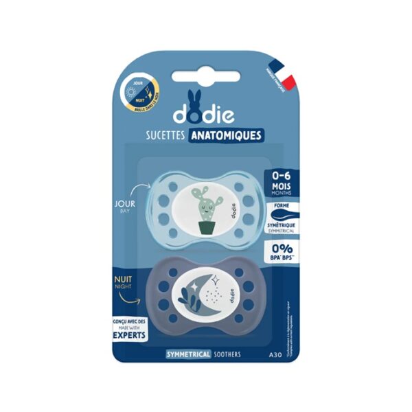 Dodie Soother 0-6 months DUO DAY NIGHT A30