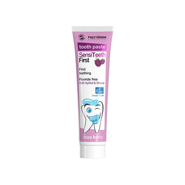 Frezyderm-Sensiteeth-First-Toothpaste-1.jpg Frezyderm – Sensiteeth First Toothpaste (6m+)