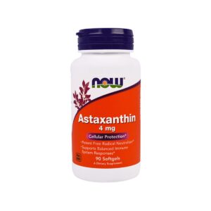 Now – Astaxanthin Veggie Softgels 4mg