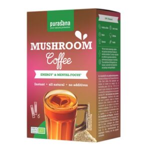 Purasana Hot Drinks Mushroom Coffee 6 x 3g BIO