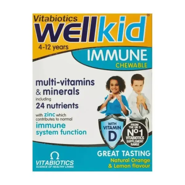 VITABIOTICS-Wellkid-Immune-Chewable-30-tab. Vitabiotics – Wellkid Immune Chewable