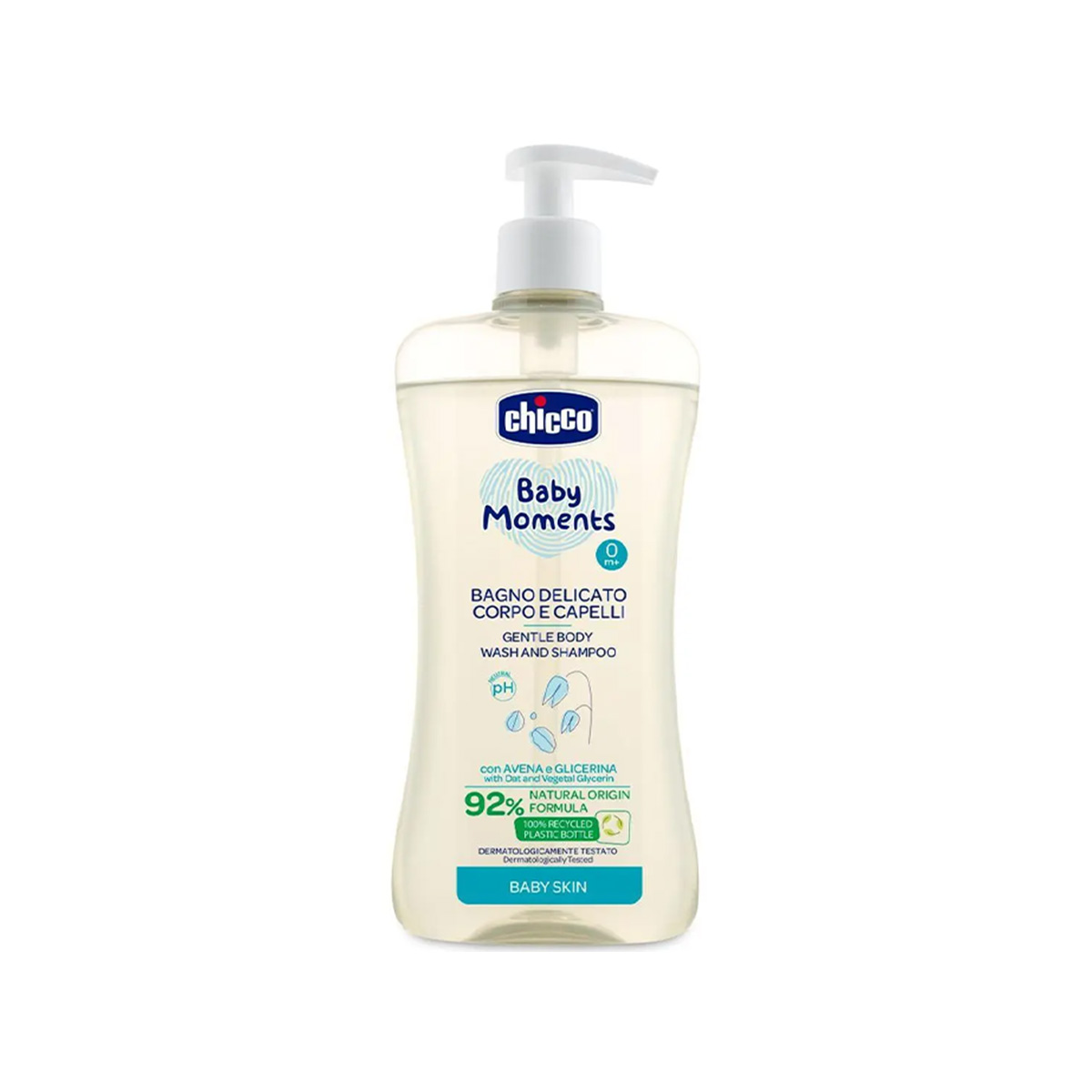 Chicco – Baby Moments Shampo delikate për flokët dhe trupin
