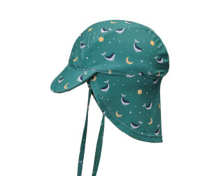 Tutete Baby Beach Hat  Whale Teal
