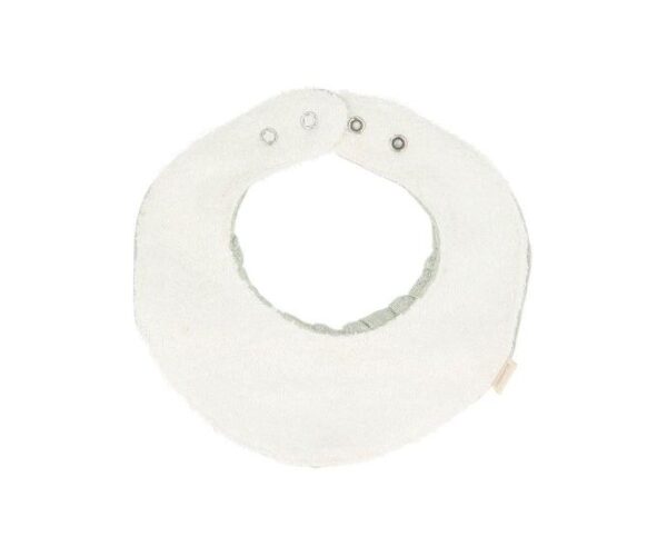 Tutete Bandana Dribble Bibs Leaves White Plain