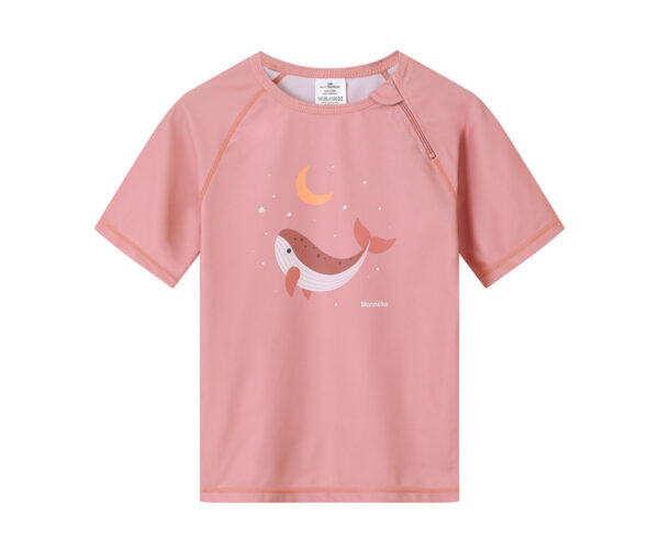 Tutete Sun Protection T-Shirt Whale Pink