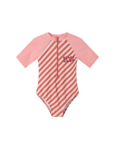 Tutete Swimsuit with Zipper Stripes Bloom&Blush