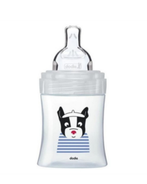Dodie Bottle Sensation+ Anti-colic glass 150ml  0-6 months Flat Teat Flow 1