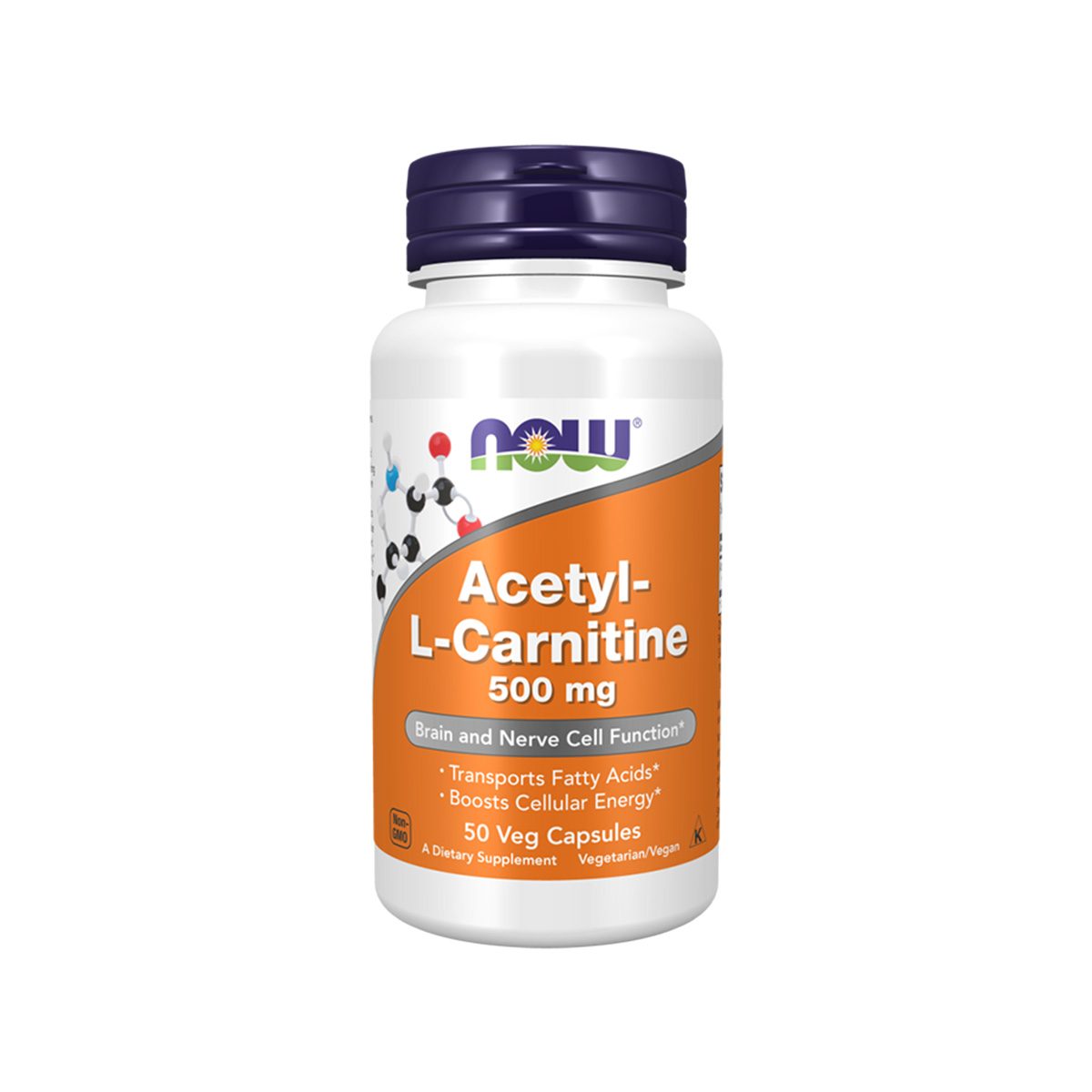 Now – Acetyl-L-Carnitine 500mg