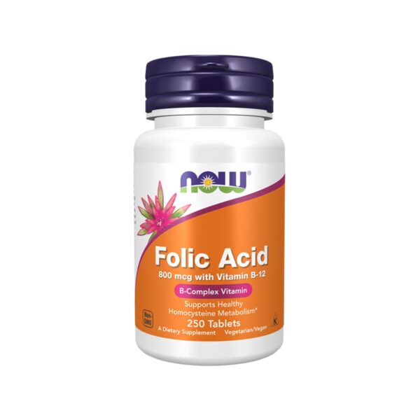 now-folic-acid-250tablets.jpg Now – Folic Acid 800 mcg with Vitamin B-12