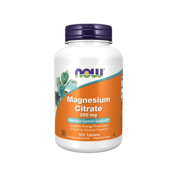 now-magnesium-citrate-200mg-100tab.jpg Now – Magnesium Citrate 200mg