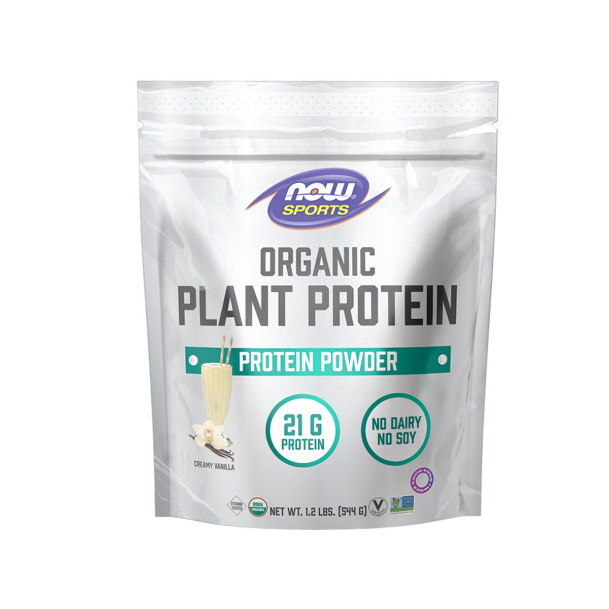 Now – Organic Protein Vanilla Powder
