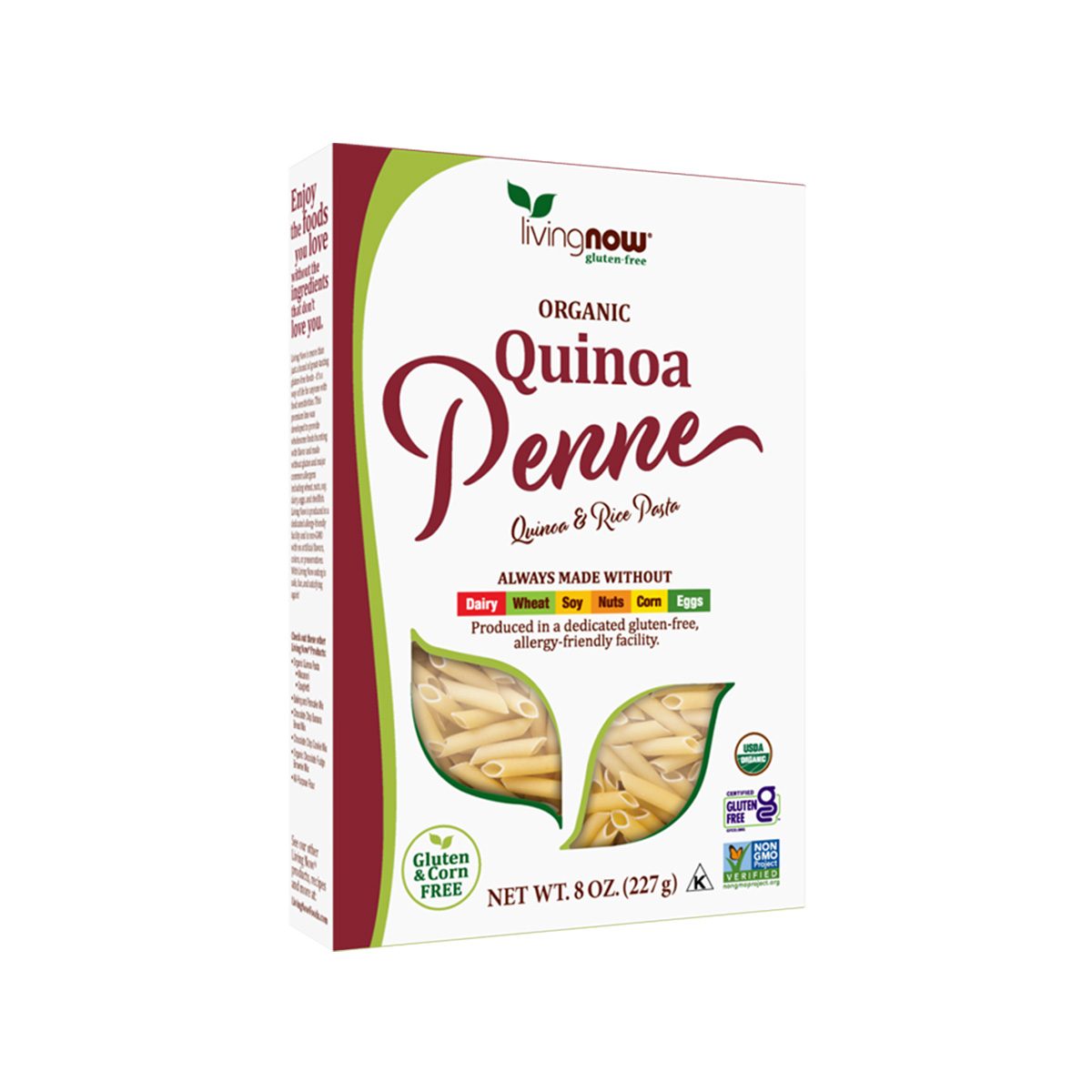 Now – Quinoa Penne Organic Pasta
