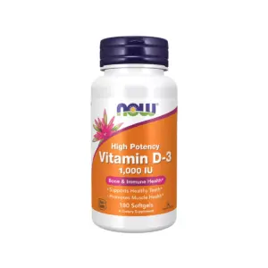 Now – Vitamine D-3 1000IU 180Caps