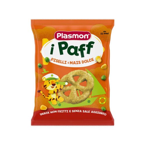 plasmon-paff-piselli-mais-dolce-500x500-1.jpg Plasmon – Pufka të buta me bizele dhe misër të ëmbël (12m+)