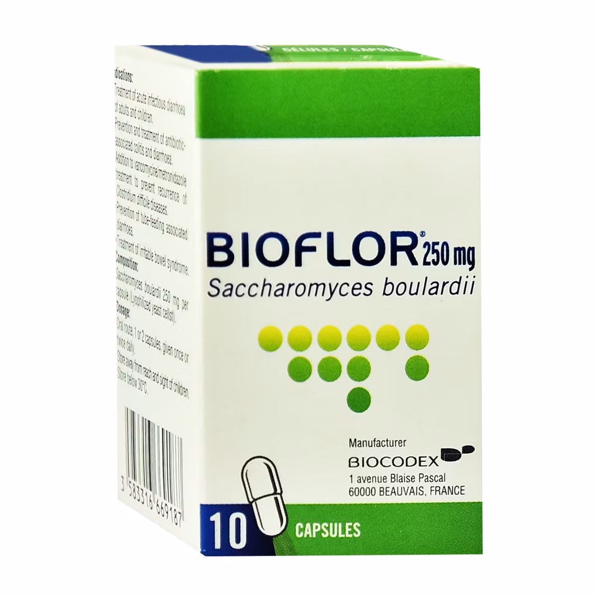 Biocodex – Bioflor Saccharomyces Boulardi Capsules
