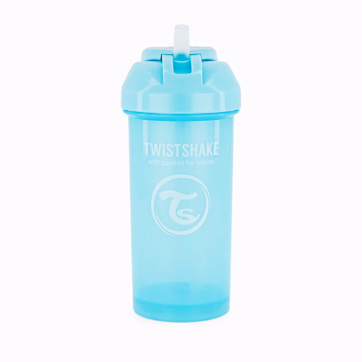 Twistshake Gotë Me Pipë Blu Pastel 6 Muaj+ 360 Ml