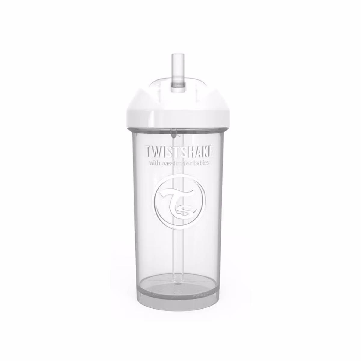 Twistshake Gotë Me Pipë E Bardhë Pastel 6 Muaj+ 360 Ml