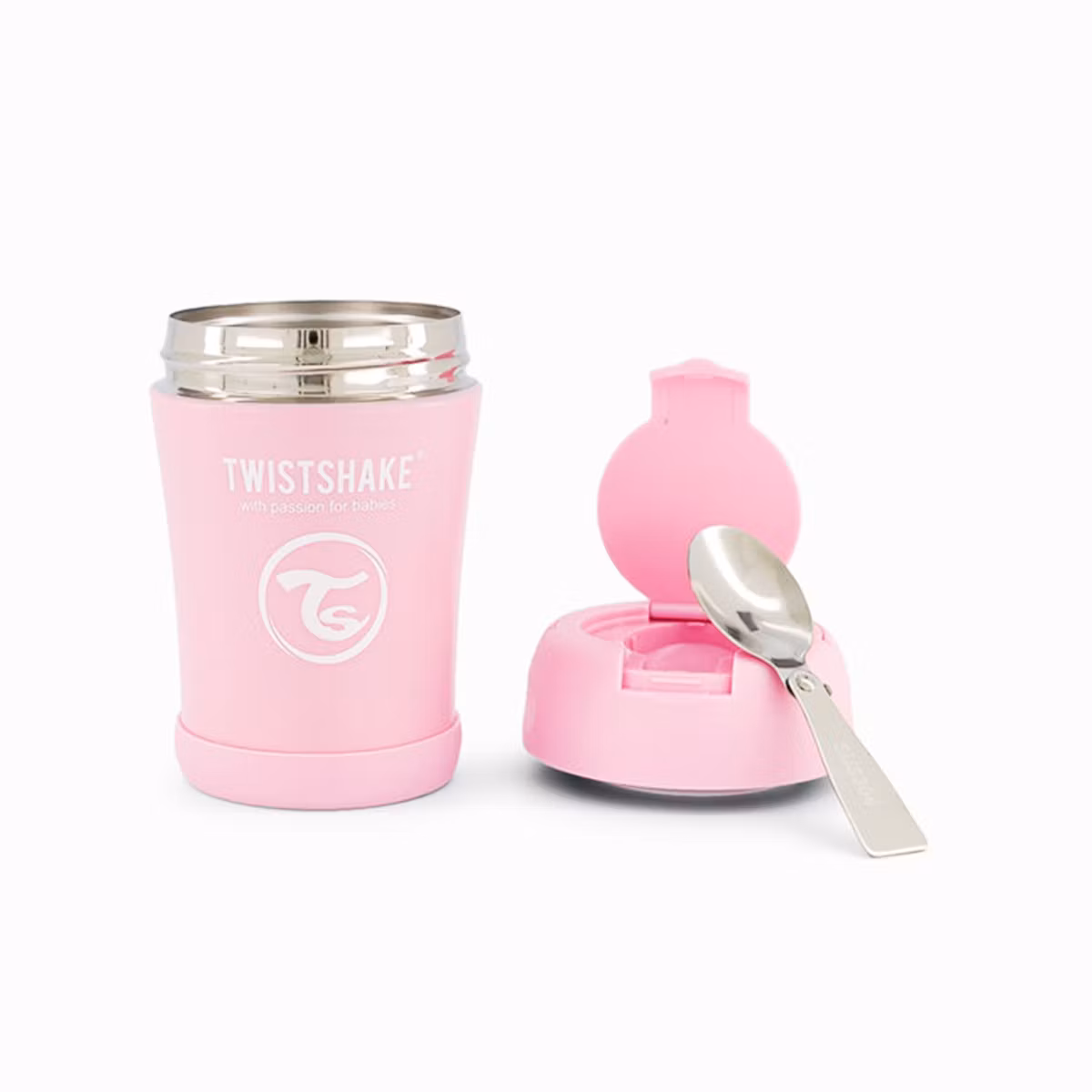 Twistshake Kontenitor Për Ushqim Rozë Pastel 350 Ml