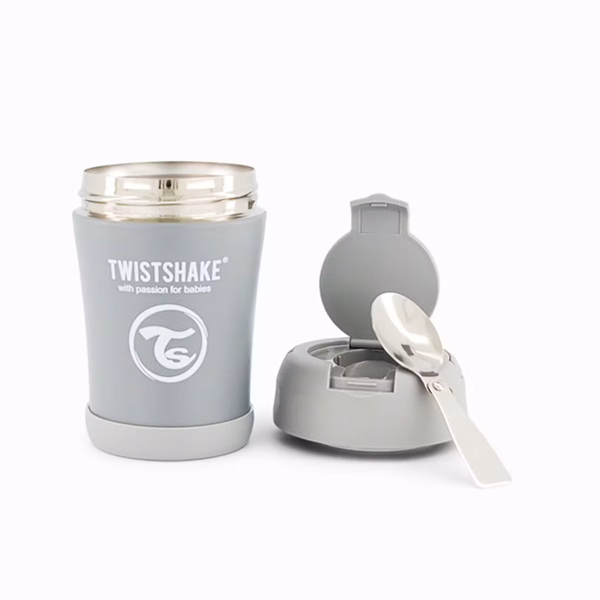 Twistshake Insulated Food Container Pastel Grey 350 Ml X 1