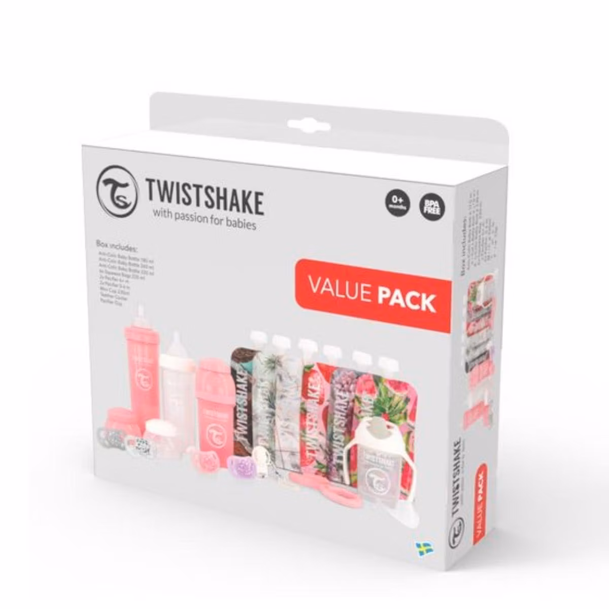 Twistshake Paketim Esencial Për Vajza 0 Muaj+