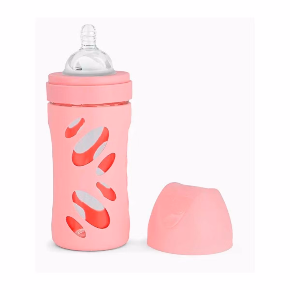 Twistshake Shishe Qelqi Anti-Kolika Rozë Pastel 260 Ml