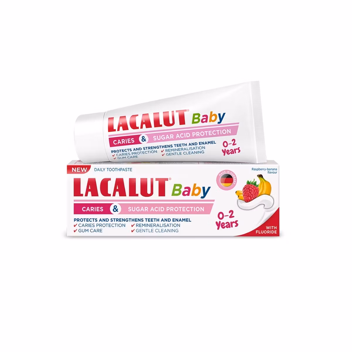 Lacalut Baby Toothpaste 0-2 Y Banana+Raspb. 55Mlx1