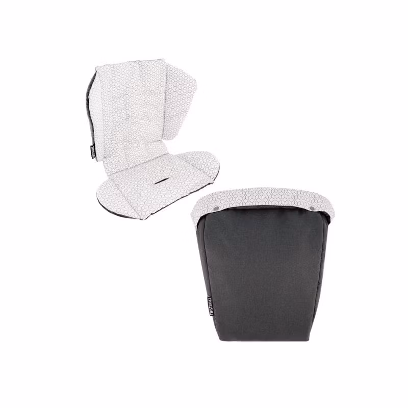Twistshake Mbështetëse Dhe Mbulesë Këmbësh Për Karrocë E Zezë