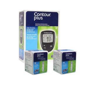 Contour Plus 2 Fisha + Aparat Diabeti Falas
