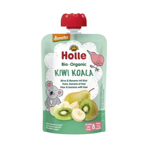 Holle – Kiwi Koala Pure frutash dardhë, banane dhe kivi (8m+)
