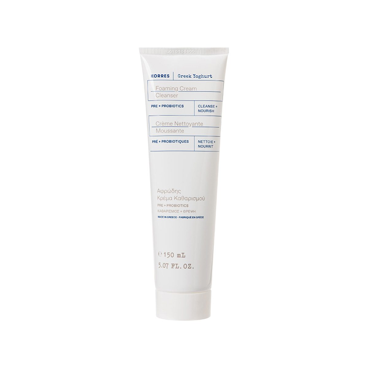 Korres – Greek Yoghurt Foaming Cream Cleanser