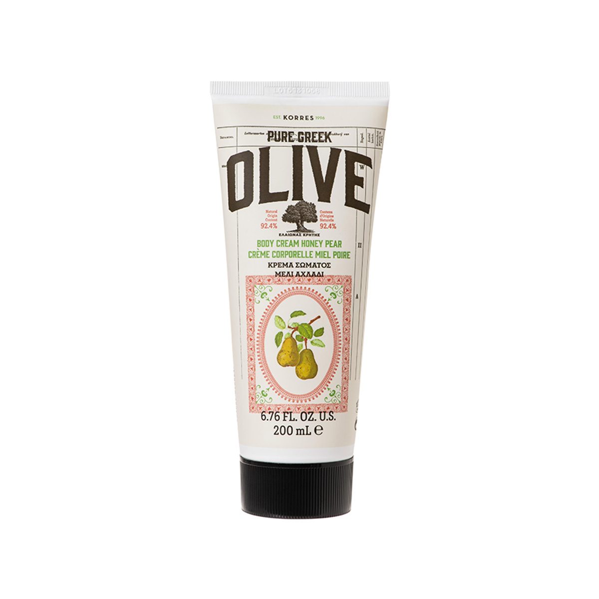 Korres – Olive & Honey & Pear Body Cream