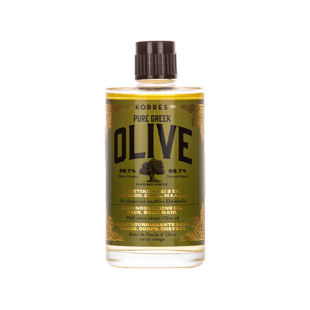 Korres – Olive Nourishing Oil 3 In 1 Pure Greek Olive