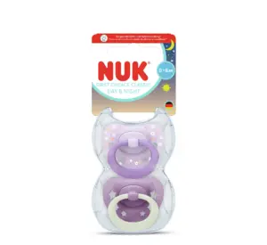 NUK Biberon Rrens Silicone Classic Day & Night *2pcs