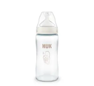 NUK Shishe Qelqi First Choice Silicone 3M+ (Seahorse) *240ml