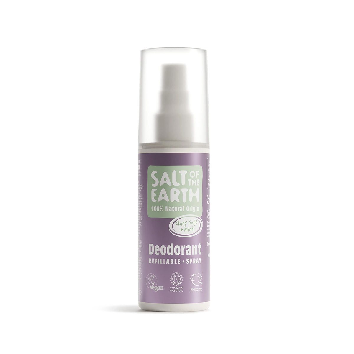 Salt of the Earth – Clary Sage & Mint Natural Spray Deodorant