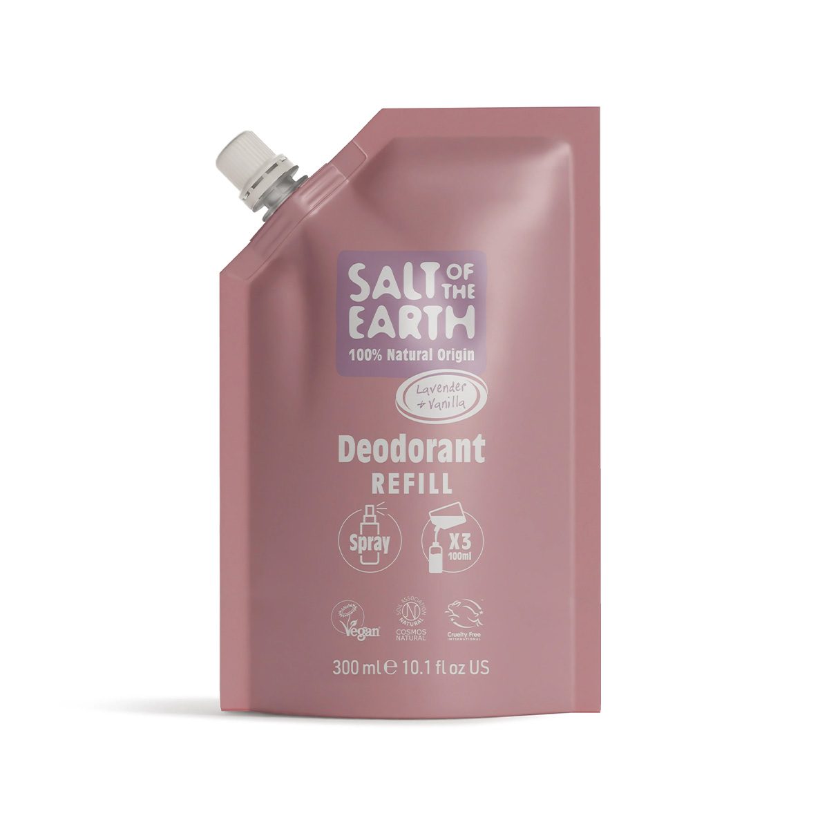 Salt of the Earth – Lavender & Vanilla Natural Deodorant Spray Refill