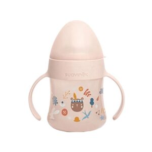Suavinex – Feeding bottle with handles and soft spout (6m+)