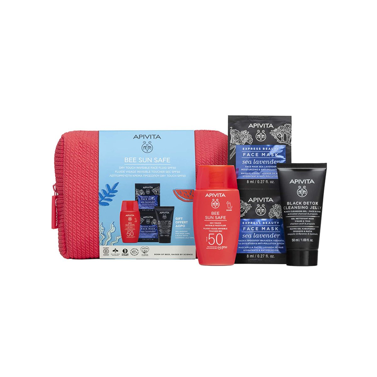 Apivita – Bee Sun Safe Dry Touch Invisible Face Fluid (SPF 50) Set