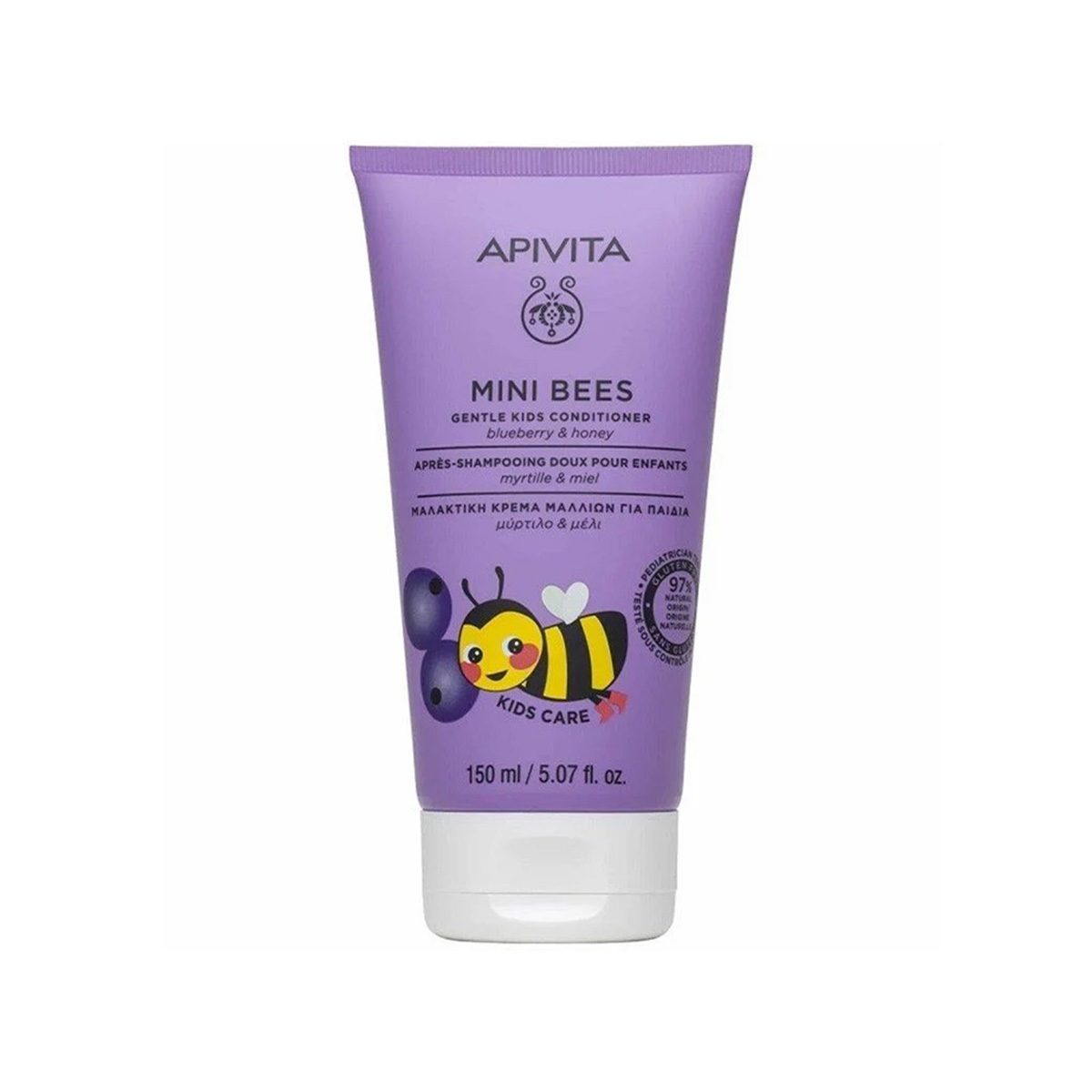 Apivita – Mini Bees Gentle Kids Conditioner with Blueberry & Honey