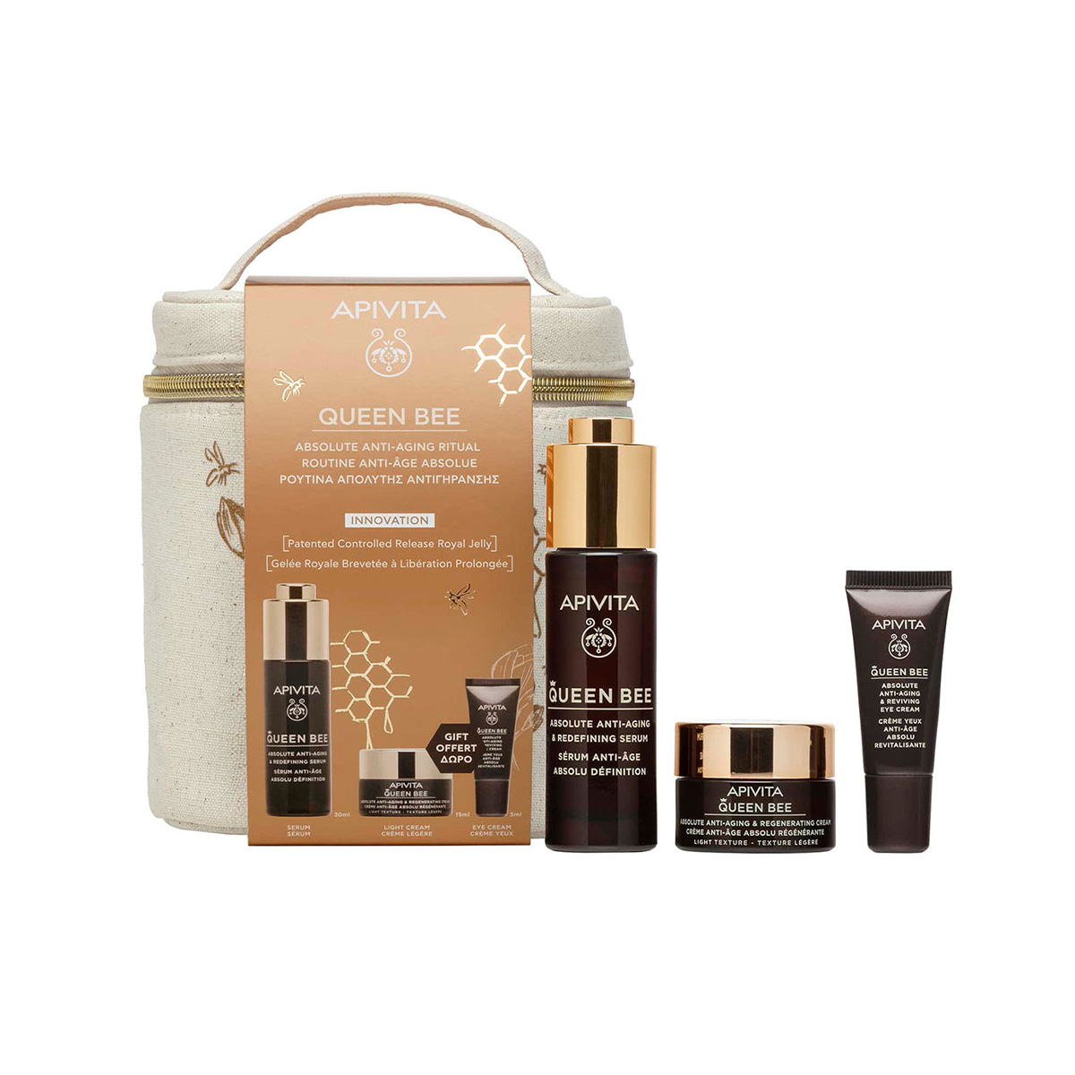 Apivita – Queen Bee Absolute Anti-Aging Ritual Serum Gift Pouch