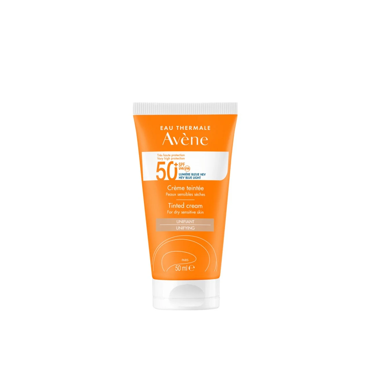 Avene – Krem me ngjyrë për lëkura të thata, të ndjeshme (SPF 50+)