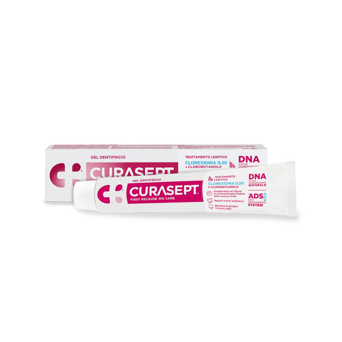 Curasept – Pastë dhëmbësh (CHX 0.2% + Klorbutanol)