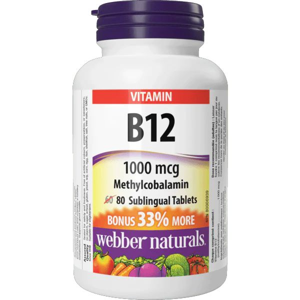 Webber Naturals - Vitamin B12 1000 mcg