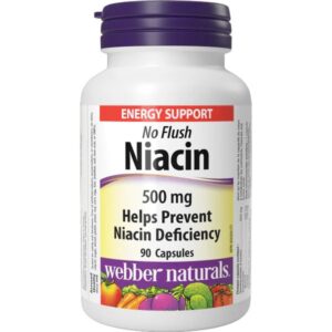 Webber Naturals - No Flush Niacin 500 mg