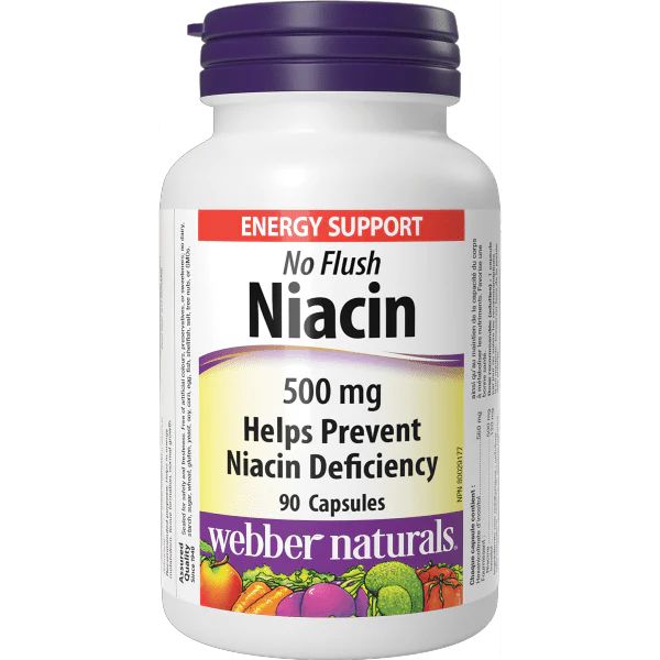 Webber Naturals - No Flush Niacin 500 mg